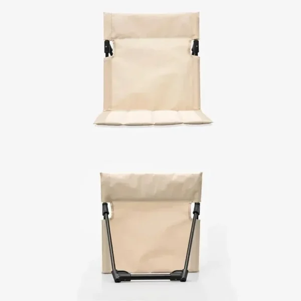 Foldable Camping Chair Outdoor Garden Park Single Lazy Chair Backrest Cushion Picnic Camping Folding Back Chair Beach Chairs - Image 2